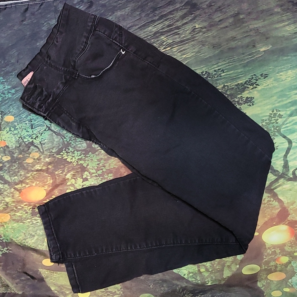 Hailey Junior Black Washed Jeans